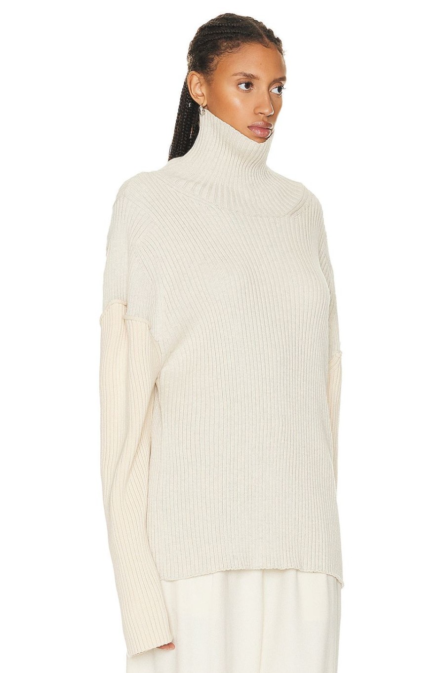 Women The Row Sweaters & Knits | Dua Top Porcelain & Clay