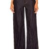 Women Bottega Veneta Pants | Metal Denim Twill Trouser Indigo