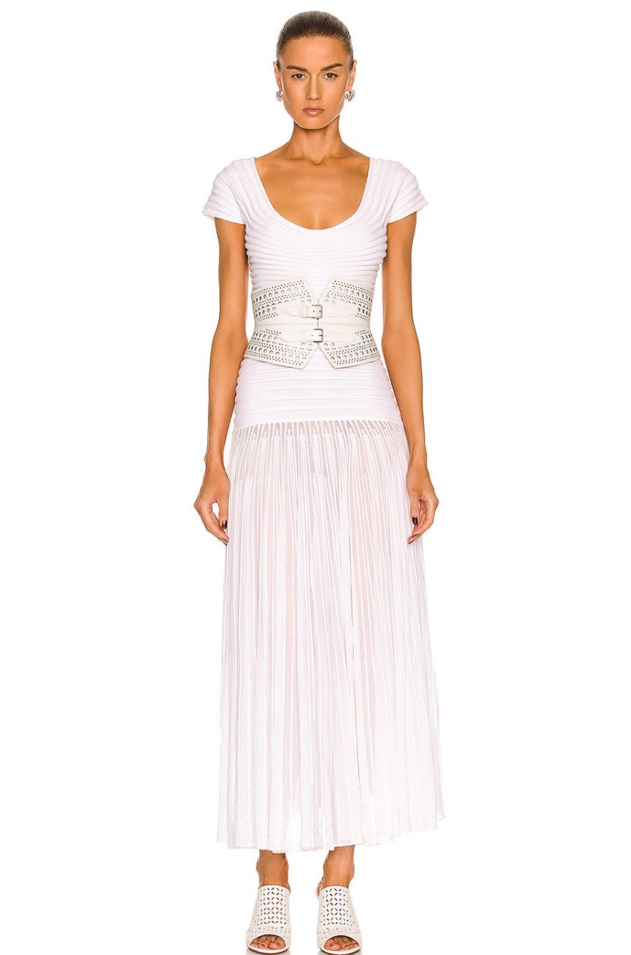 Women ALAÏA Dresses | Show Dress Blanc