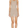 Women Live The Process Activewear | Orbit Playsuit Sand Dune