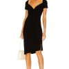 Women Norma Kamali Dresses | Sweetheart Side Drape Dress Black