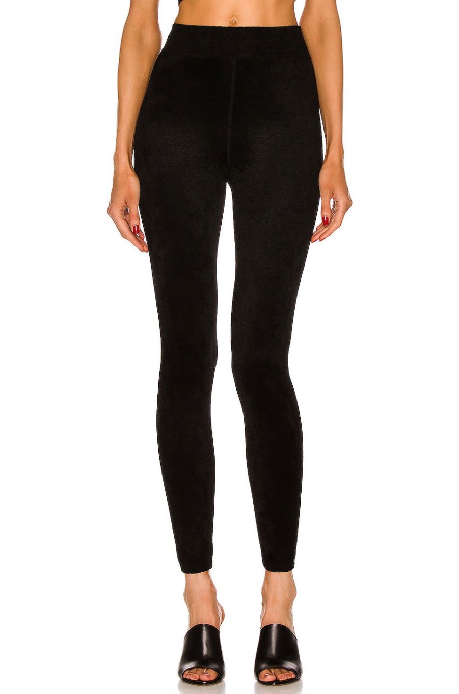 Women ALAÏA Pants | High Waisted Legging Noir