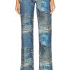 Women Miaou Pants | Atlas Pant Denim Print