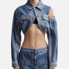 Women Jacquemus Jackets & Coats | La Chemise De N Mes Linon Blue