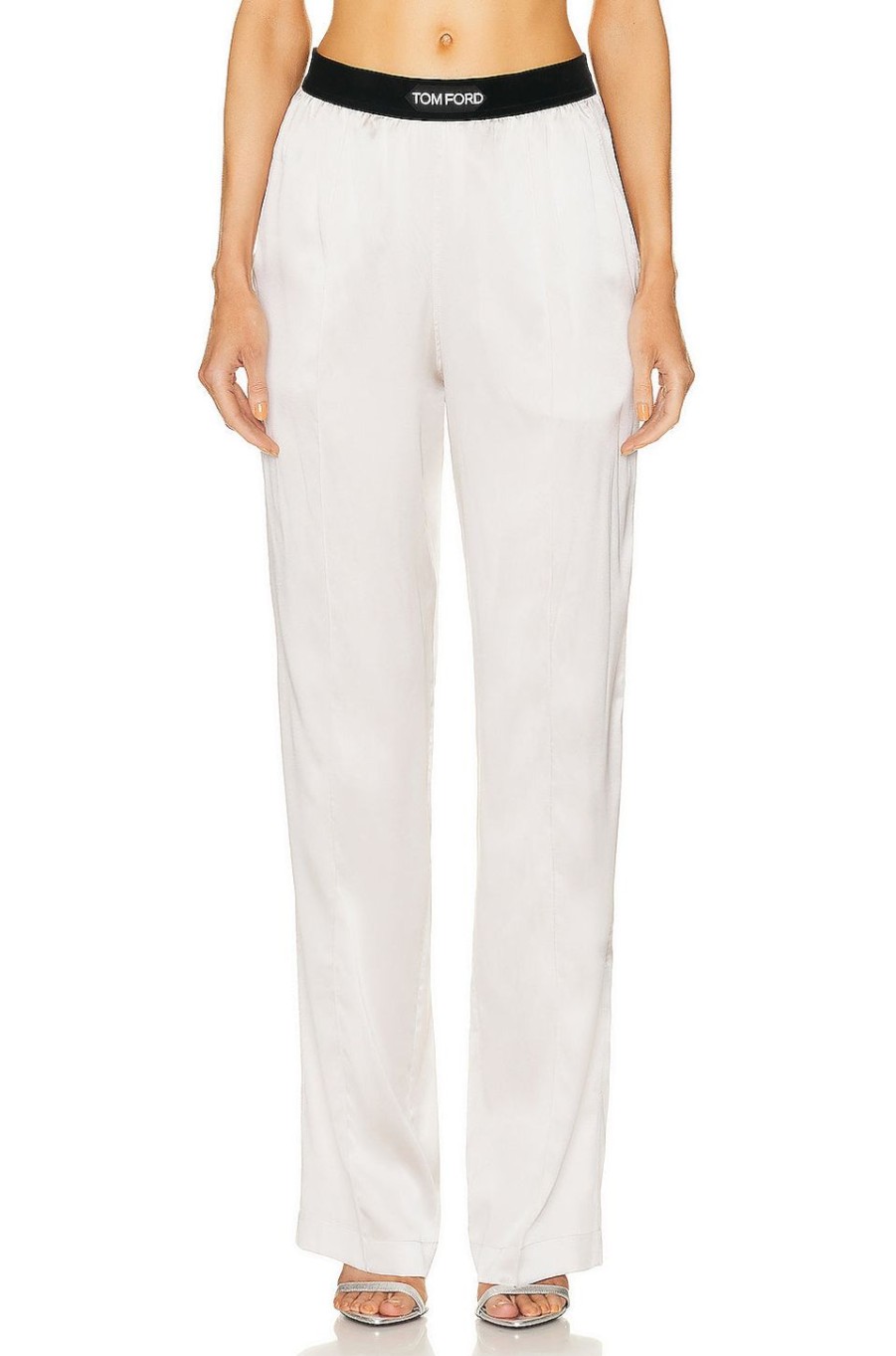 Women TOM FORD Pants | Silk Pj Pant Platinum