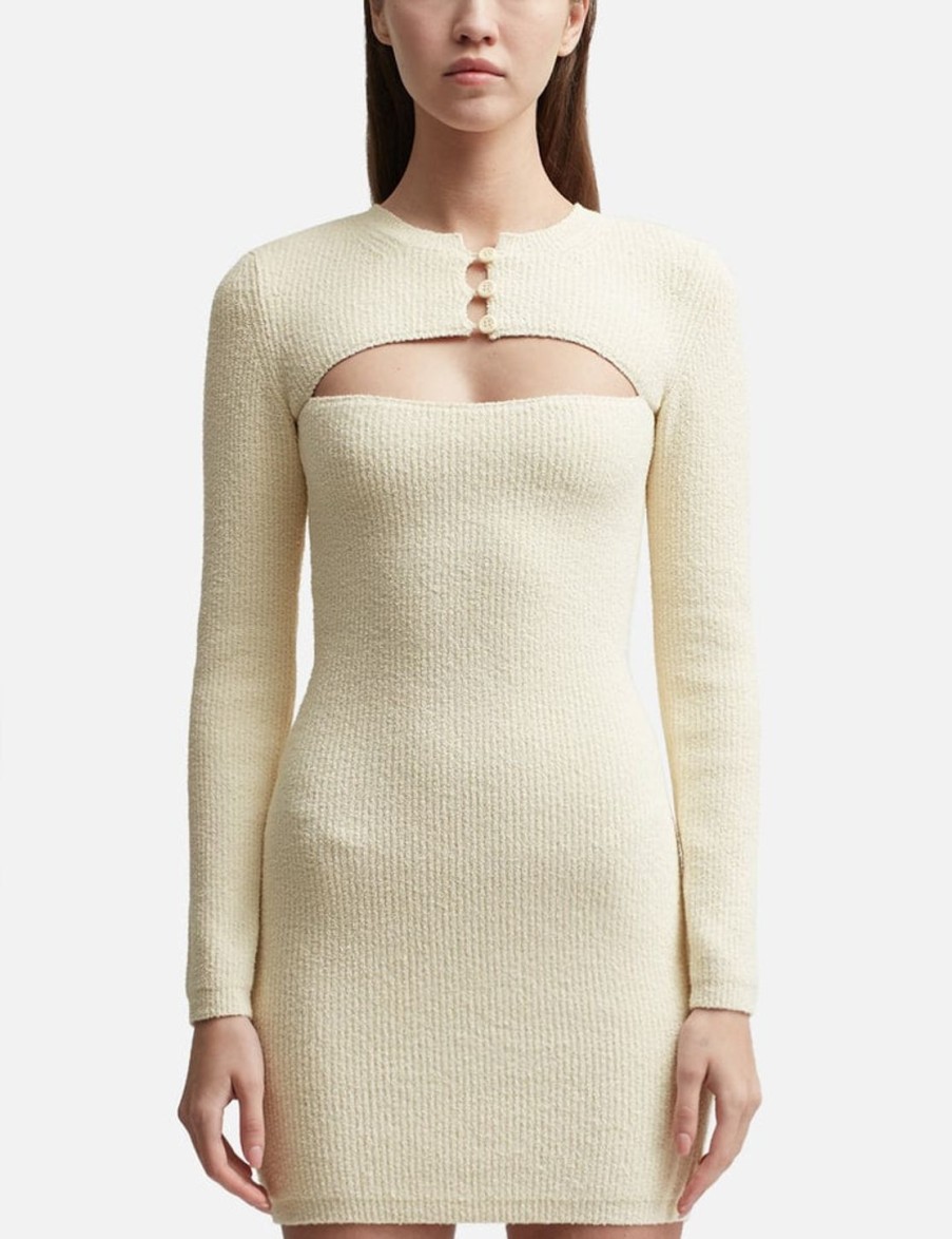 Women T By Alexander Wang Dresses | Boucl Mini Dress White