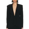 Women Norma Kamali Jackets & Coats | Classic Single Breasted Jacket Black