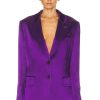 Women TOM FORD Jackets & Coats | Double Face Boyfriend Jacket Purple Dalhia