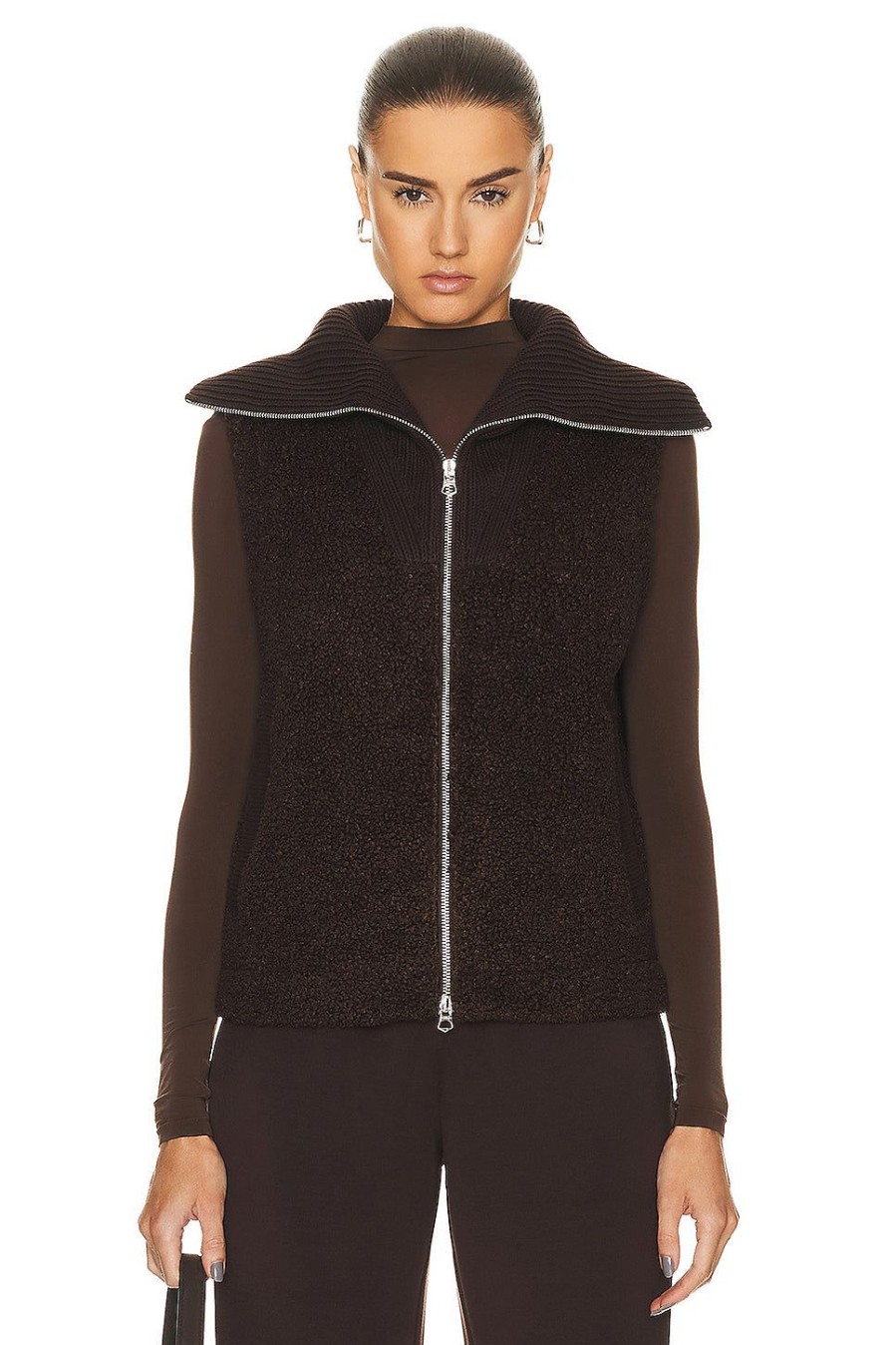 Women Varley Jackets & Coats | Aspens Gilet Vest Coffee Bean