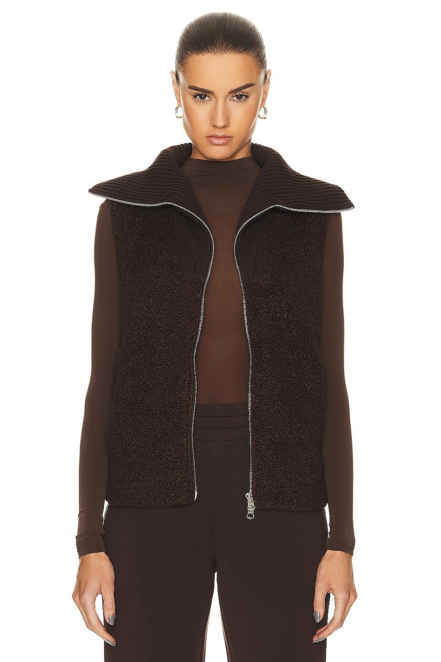 Women Varley Jackets & Coats | Aspens Gilet Vest Coffee Bean