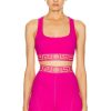 Women VERSACE Activewear | Greca Band Sport Bra Waterlily