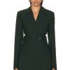 Women Helmut Lang Jackets & Coats | Slash Blazer Evergreen