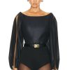 Women Chloe Tops | Satin Blouse Black