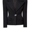 Women THE ATTICO Jackets & Coats | Tailored Blazer Black