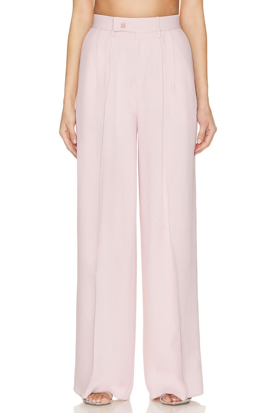 Women Amiri Pants | Double Pleated Trouser Pink