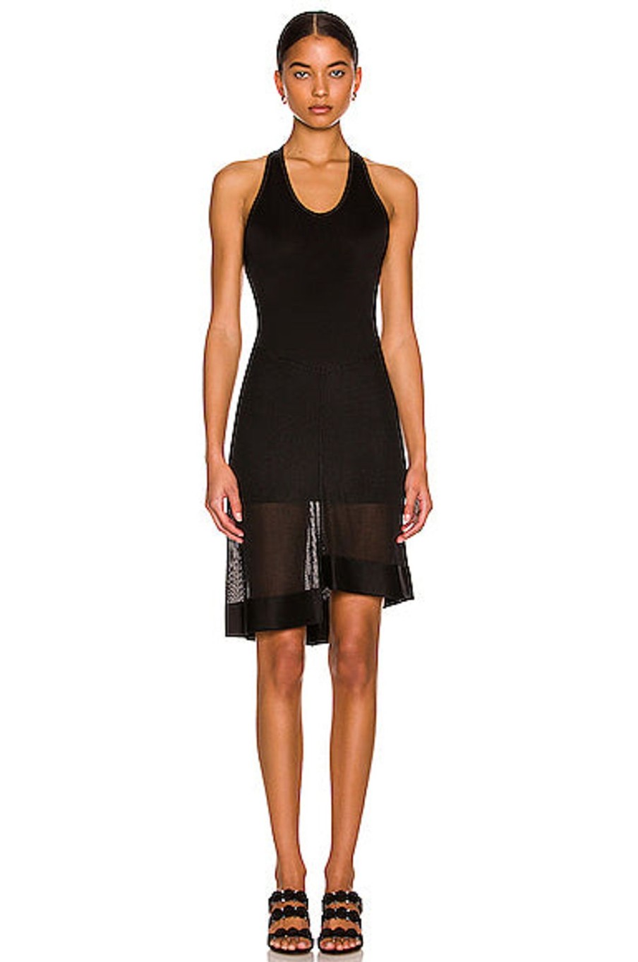 Women ALAÏA Dresses | Edition 1986 Short Asymmetrical Dress Noir